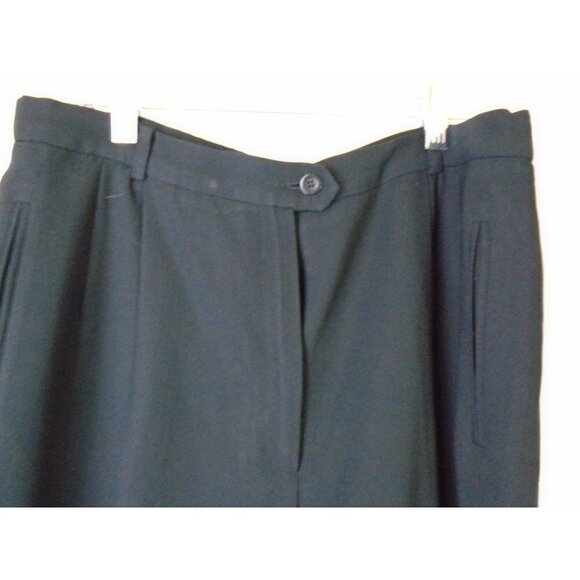 Liz Claiborne Classics Black Trouser Women Size 16 Lined Beautiful Career Wear - Picture 3 of 9